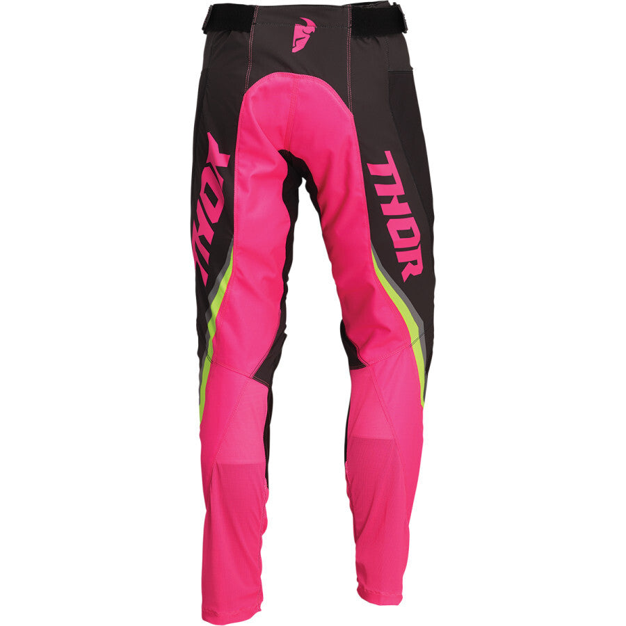 Thor 2024 Pulse Rev Charcoal/Fluro Pink Womens Pants