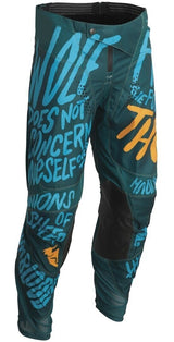 Thor 2022 Pulse Counting Sheep Teal/Tangerine Youth Pants [Size:YOUTH 20] [INTERNAL]