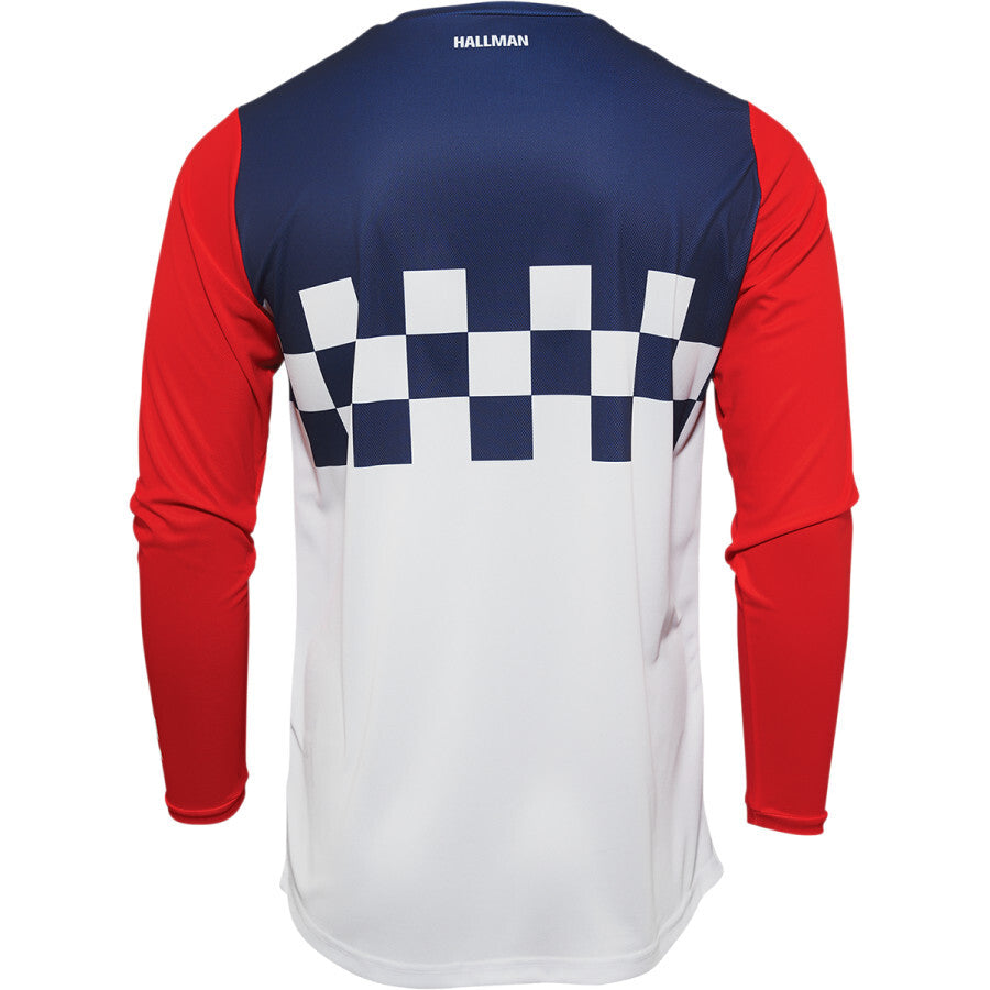 Thor Hallman Differ Cheq White/Red/Blue Jersey