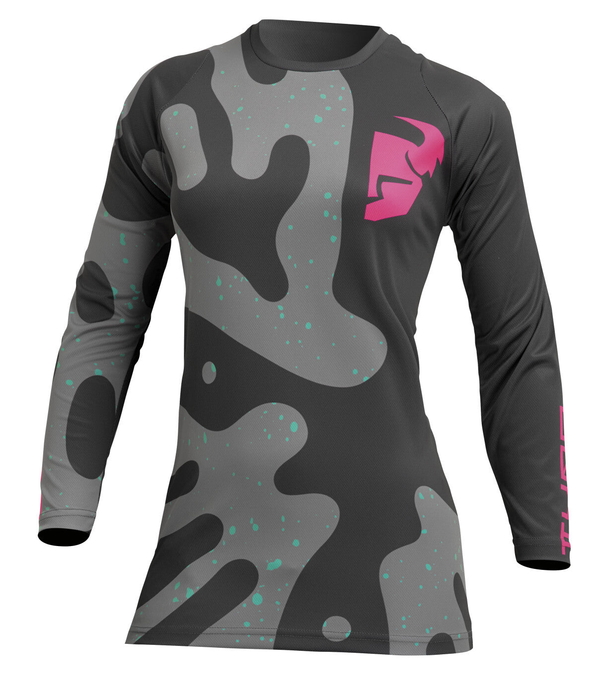 Thor 2023 Sector Disguise Grey/Fluro Pink Womens Jersey