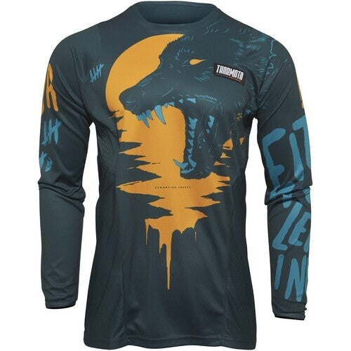 Thor 2022 Pulse Counting Sheep Teal/Tangerine Youth Jersey [Size:XL] [INTERNAL]