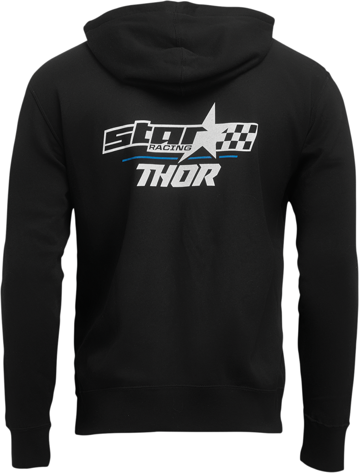 Thor 2024 Star Racing Champ Zip-Up Black Hoodie Sweatshirt