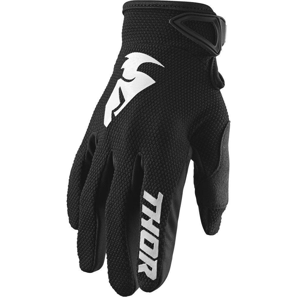 Thor 2024 Sector Black/White Youth Gloves