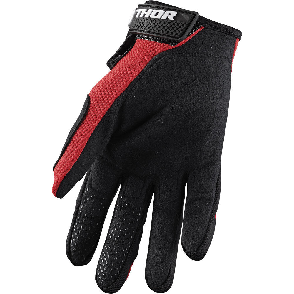 Thor 2024 Sector Red/Black Youth Gloves