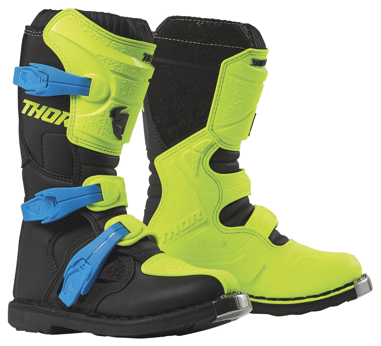 Thor 2023 Blitz XP Fluro Yellow/Black Youth Boots