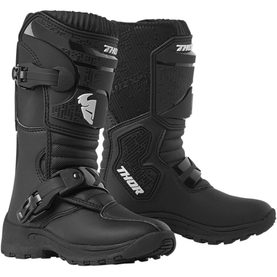 Thor 2023 Blitz XP Mini Black Kids Boots