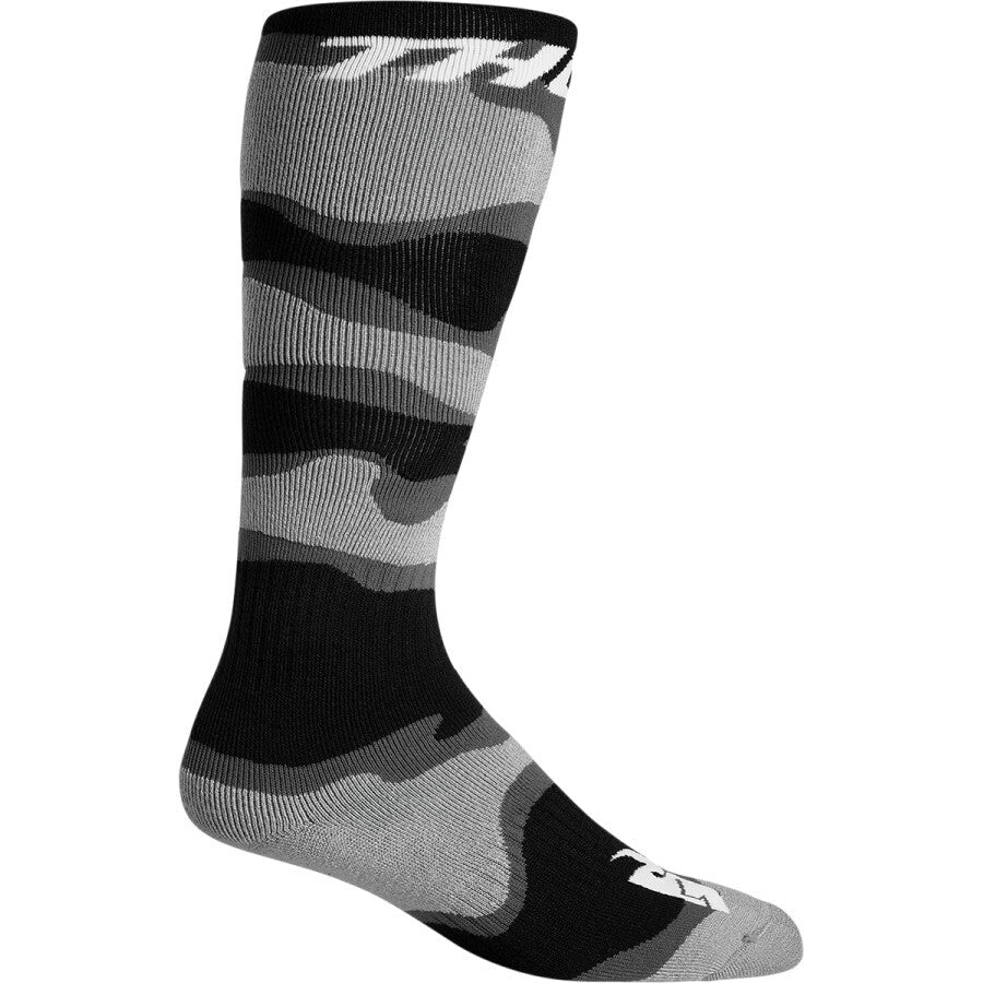 Thor MX Camo Grey/White Youth Socks