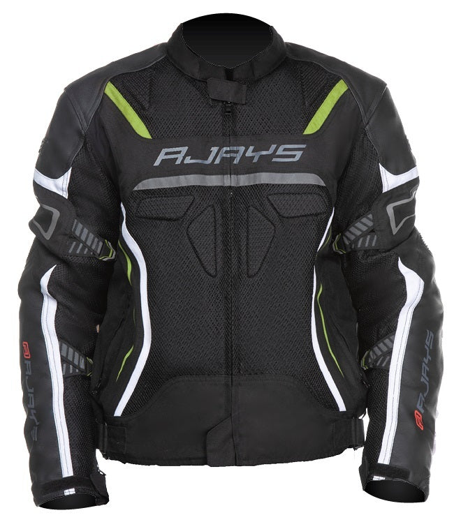 Rjays Air-Tech Black/White/Yellow Textile Jacket