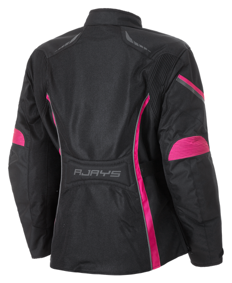 Rjays Athena Air Black/Pink Womens Textile Jacket - EasyR