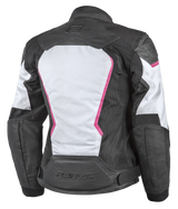 Rjays Sector Black/White/Pink Womens Textile Jacket