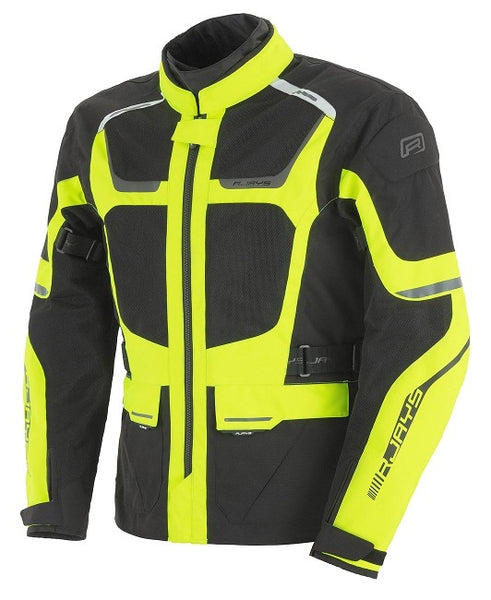 Rjays Tour Air Black/Hi-Viz Yellow Textile Jacket – EasyR