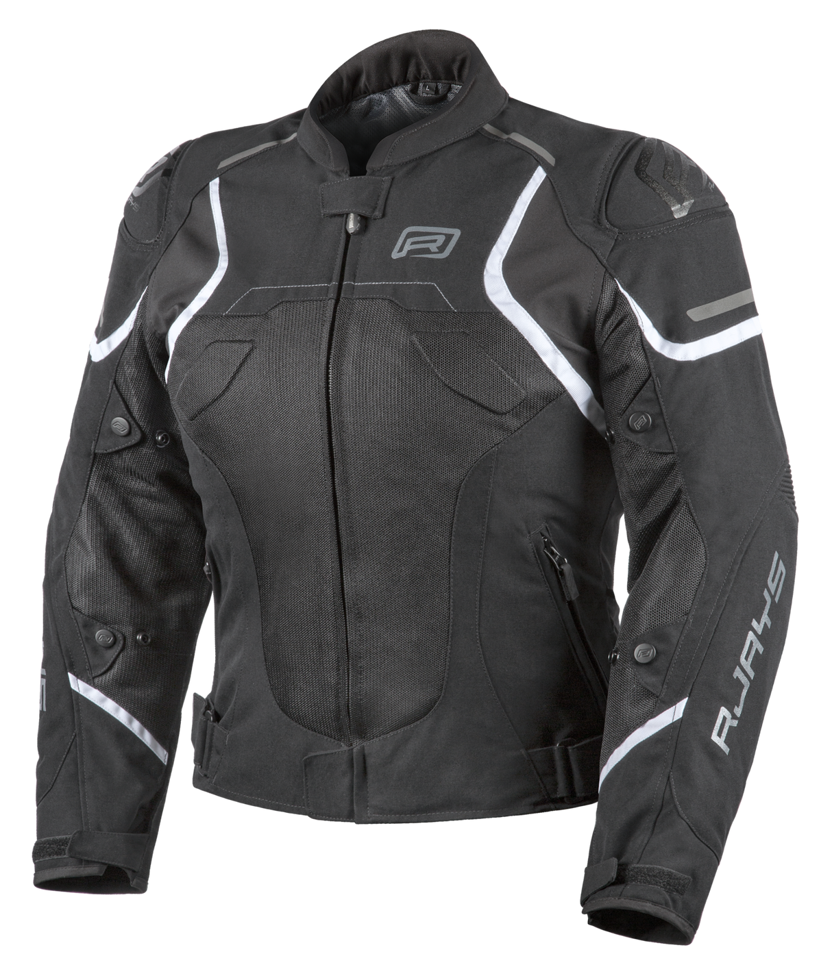 Rjays Pace Airflow Black/White Womens Textile Jacket