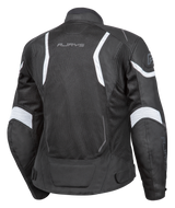 Rjays Swift III Black/White Womens Textile Jacket