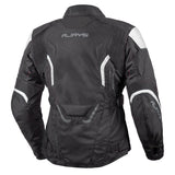 Rjays Voyager 6 Black/White Comfort Fit Womens Textile Jacket