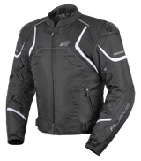 Rjays Pace Black/White Textile Jacket - EasyR