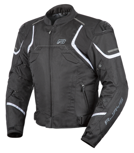 Rjays Pace Black/White Textile Jacket - EasyR