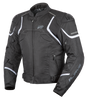 Rjays Pace Black/White Textile Jacket - EasyR