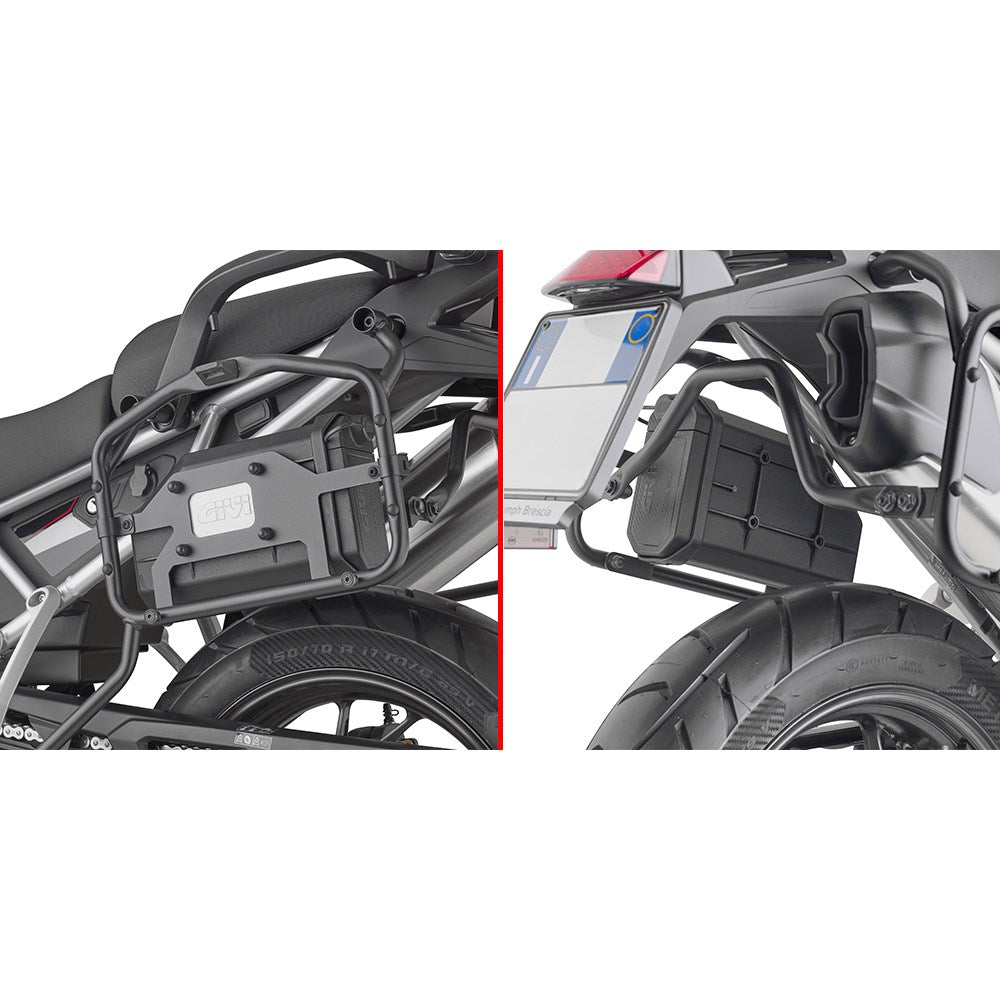 Givi TL6418KIT Tool Box Mounting Kit for Triumph Tiger 900 20-25 w/S250 Tool Box on Optional OEM Pannier Frames or Trekker Pannier Holders