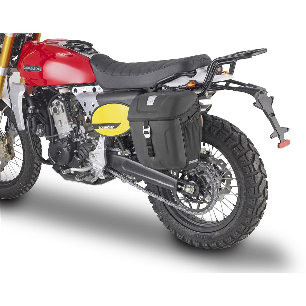 Givi TMT9150 Saddlebag Holder for Fantic Caballero Scrambler 125-250-500 18-23 w/MT501 Metro-T Saddlebags