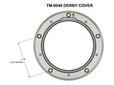 Trask Performance TP-TM-0040BK Assault Clear Derby Cover Gloss Black for Softail 00-18/Dyna 99-17/Touring 99-15