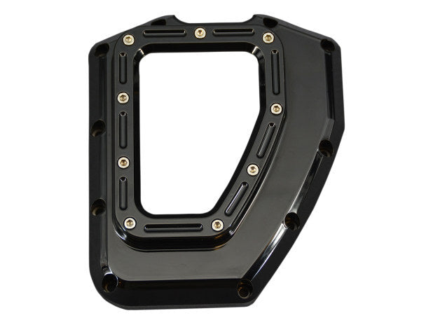 Trask Performance TP-TM-017BK Assault Clear Cam Cover Gloss Black for Twin Cam 01-17