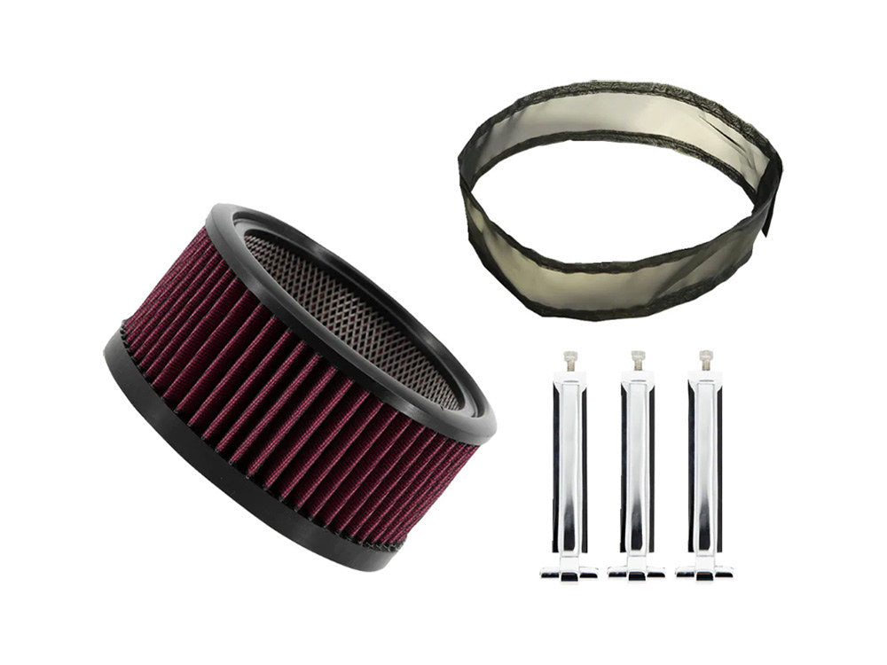 Trask Performance TP-TM-1020-BPCH Big Power Filter Kit Chrome for Assault Charge Air Cleaners