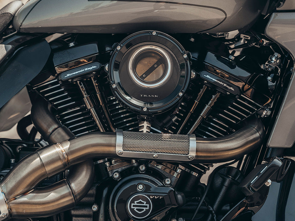 Trask Performance TP-TM-1024GBK Assault Clear Air Cleaner Kit Gloss Black for CVO Touring 23-Up/Street Glide/Road Glide 24-Up