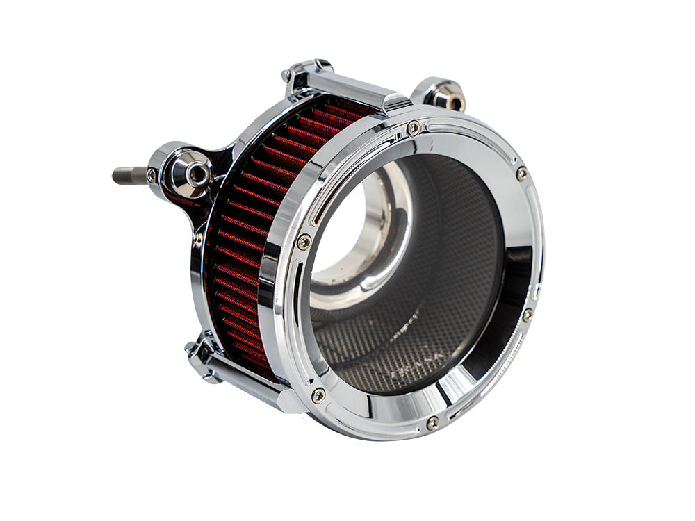 Trask Performance TP-TM-1025CH Assault Charge High-Flow 68mm Air Cleaner Kit Chrome for Harley-Davidson CVO Touring 23-Up/Street Glide/Road Glide 24-Up/Touring/Softail 25-Up (when running the Screamin' Eagle 68mm Throttle Body)