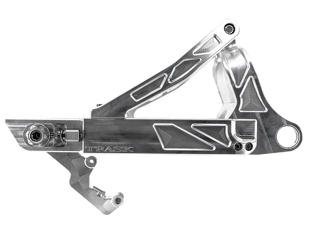 Trask Performance TP-TM-3220 Billet Swing Arm Raw Machine Finish for Softail 18-Up