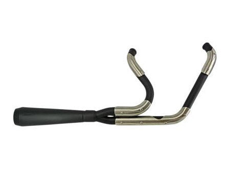 Trask Performance TP-TM-5020BK Assault 2-1 Exhaust System Black for Dyna 06-17