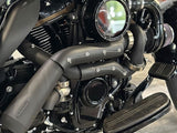 Trask Performance TP-TM-7600-BK Tornado Turbo Kit Black Exhaust Black Billet for Milwaukee-Eight Touring 17-Up/Softail 18-Up