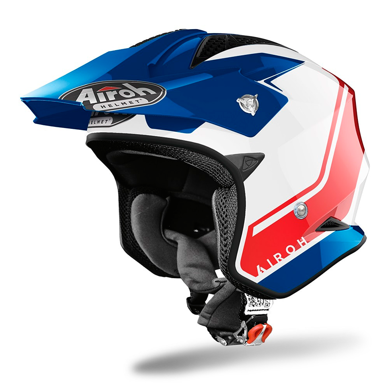 Airoh TRR-S Trial Keen Gloss Blue/Red Helmet