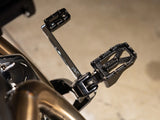 Thrashin Supply TS-TSC-2022-1-SF Aggressor Front Rider Footpegs Black for Harley-Davidson Softail 18-Up