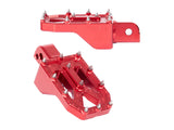 Thrashin Supply TS-TSC-2022-2-SR Aggressor Rear Passenger Footpegs Red for Harley-Davidson Softail 18-Up