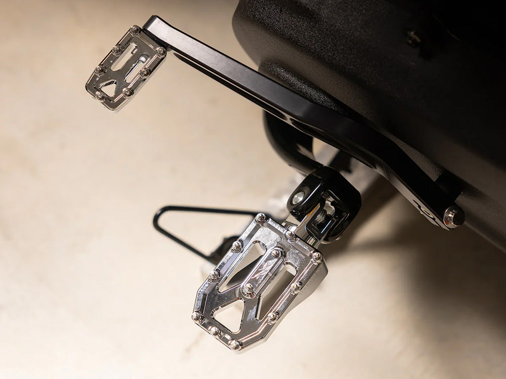 Thrashin Supply TS-TSC-2022-3-SF Aggressor Front Rider Footpegs Chrome for Harley-Davidson Softail 18-Up