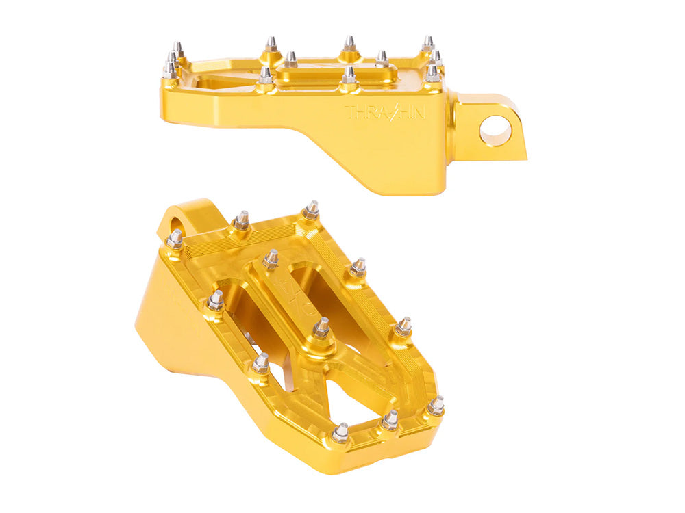 Thrashin Supply TS-TSC-2022-5-D Aggressor Footpegs Gold