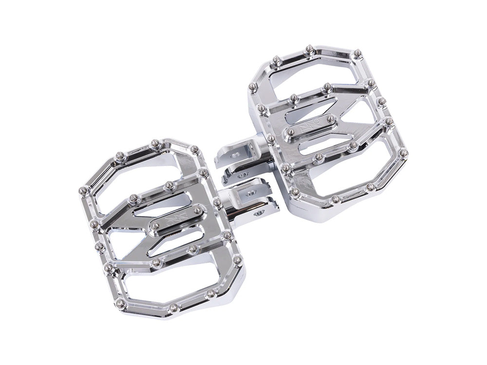 Thrashin Supply TS-TSC-2031-3-SF Aggressor Front Rider Mini Floorboards Chrome for Harley-Davidson Softail 18-Up