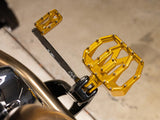 Thrashin Supply TS-TSC-2031-5-SF Aggressor Mini Front Floorboards Gold for Harley-Davidson Softail 18-Up