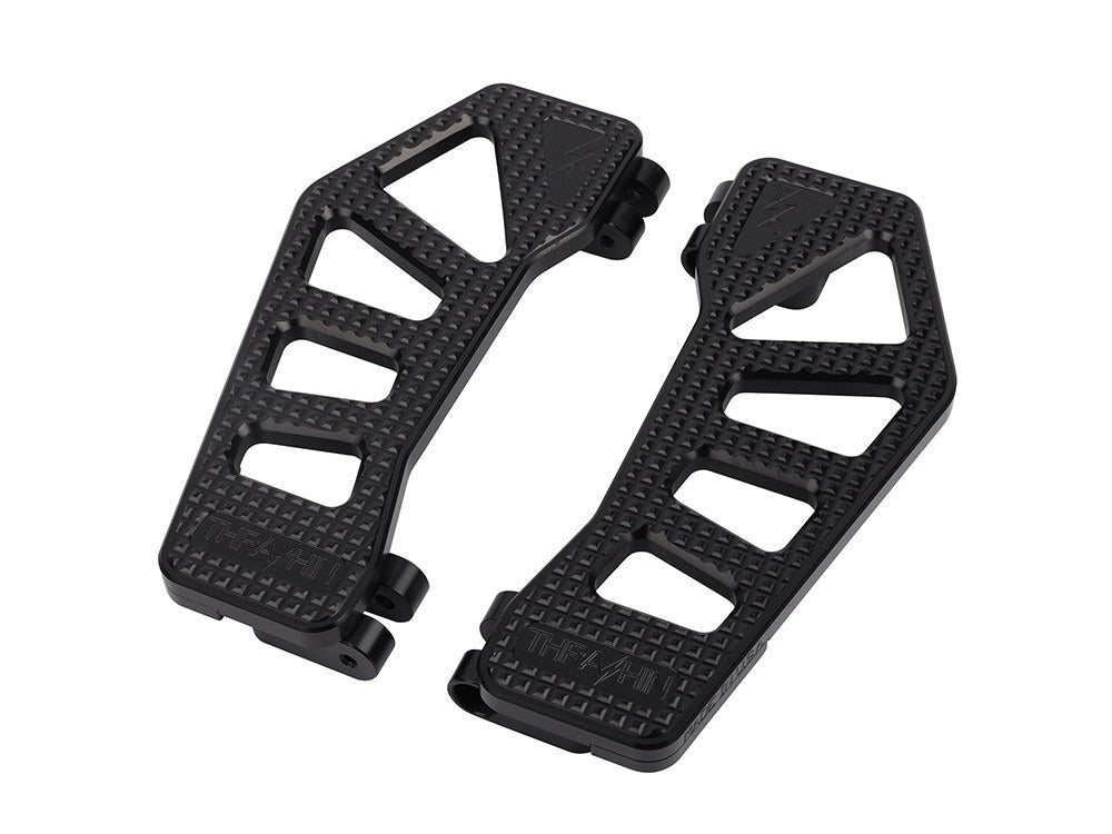 Thrashin Supply TS-TSC-2211-1 Black Apex Bagger Rider Floorboards for Touring 82-Up/FL Softail 86-17