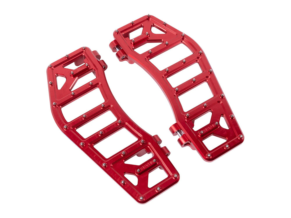 Thrashin Supply TS-TSC-2219-2 Aggressor Rider Floorboards Red for Harley-Davidson Touring 80-Up/FL Softail 86-17/Dyna Switchback 12-16