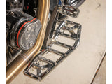 Thrashin Supply TS-TSC-2219-3 Aggressor Rider Floorboards Chrome for Harley-Davidson Touring 80-Up/FL Softail 86-17/Dyna Switchback 12-16