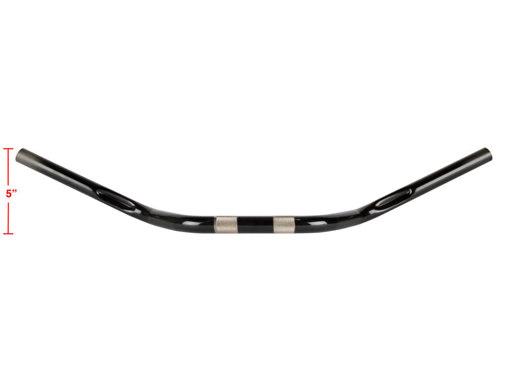 Thrashin Supply TS-TSC-2700-1 Mid Bend Handlebar Black