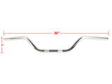 Thrashin Supply TS-TSC-2700-3 Mid Bend Handlebar Chrome