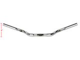 Thrashin Supply TS-TSC-2701-3 High Bend Handlebar Chrome