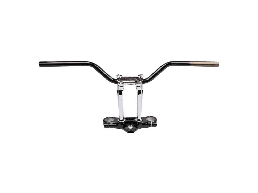 Thrashin Supply TS-TSC-2706-1 Aggressive Mid Bend Handlebar Black