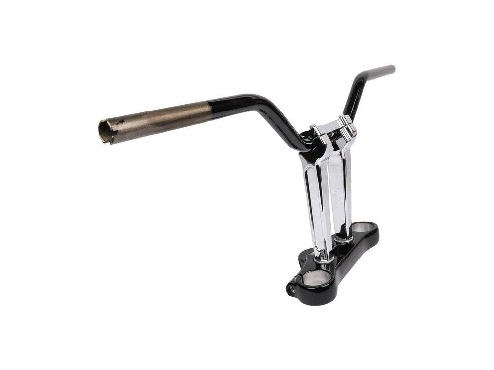 Thrashin Supply TS-TSC-2706-1 Aggressive Mid Bend Handlebar Black