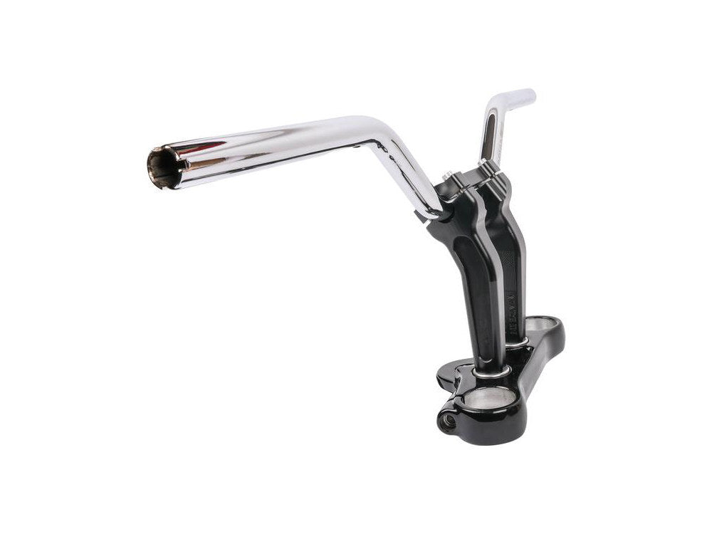 Thrashin Supply TS-TSC-2706-3 Aggressive Mid Bend Handlebar Chrome