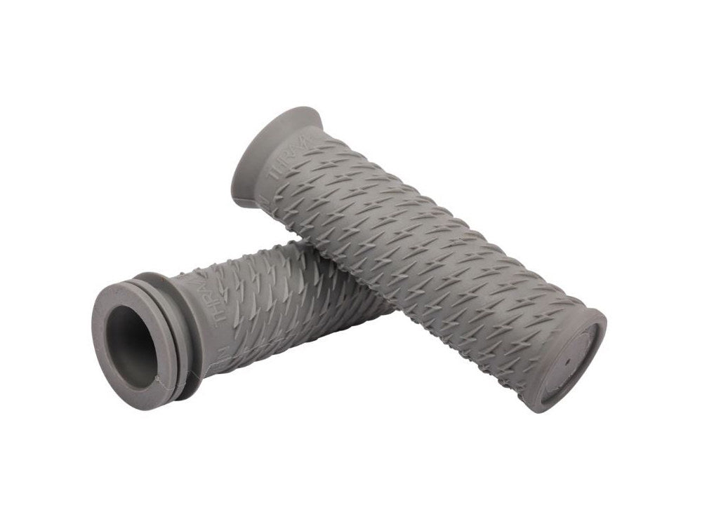 Thrashin Supply TS-TSC-2708-0 Bolt Grips Grey for all Models w/Cable or Throttle By Wire