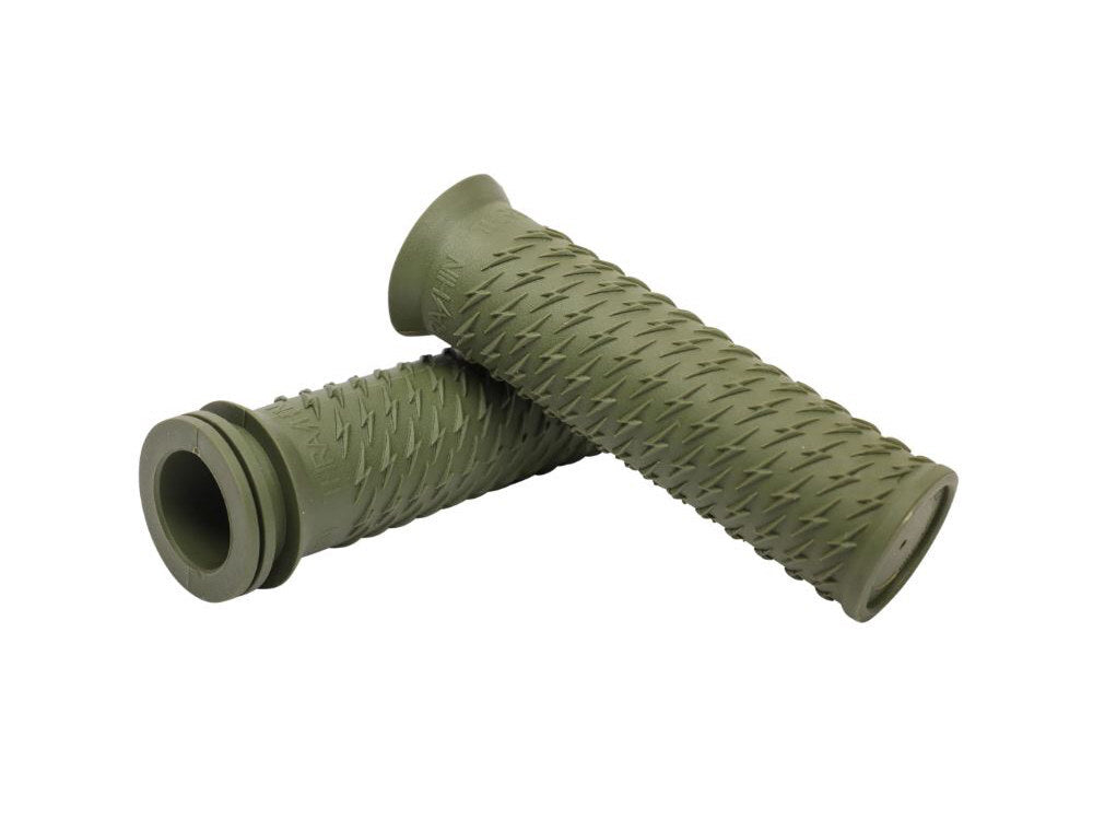 Thrashin Supply TS-TSC-2708-6 Bolt Grips Green for all Models w/Cable or Throttle By Wire