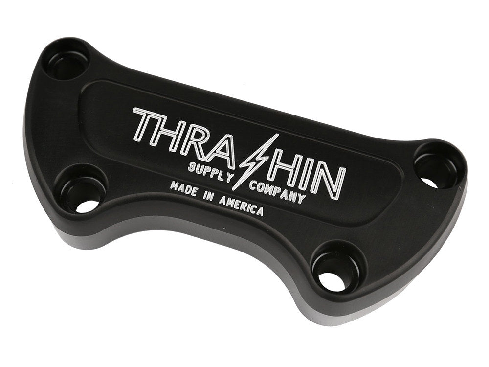 Thrashin Supply TS-TSC-2800-4 Handlebar Top Clamp Twice Cut Black